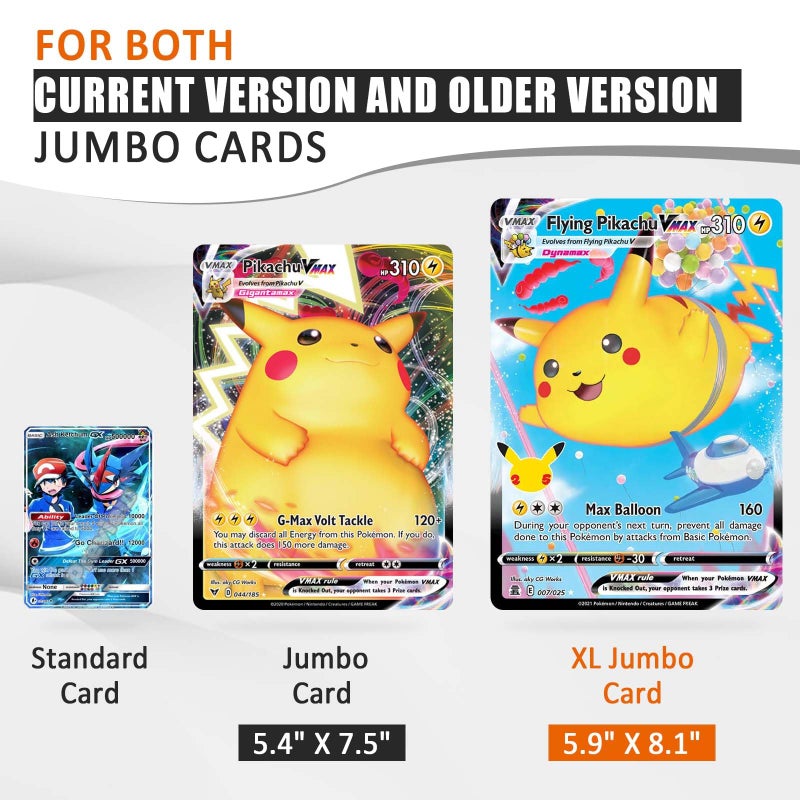 tutata Jumbo Card Sleeves Big Card Protector Sleeves for 3 Ring Binder Jumbo Card Binder Sleeves- 50 Pack - Image 4